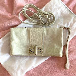 Laura Di Maggio snake metallic Pearl purse